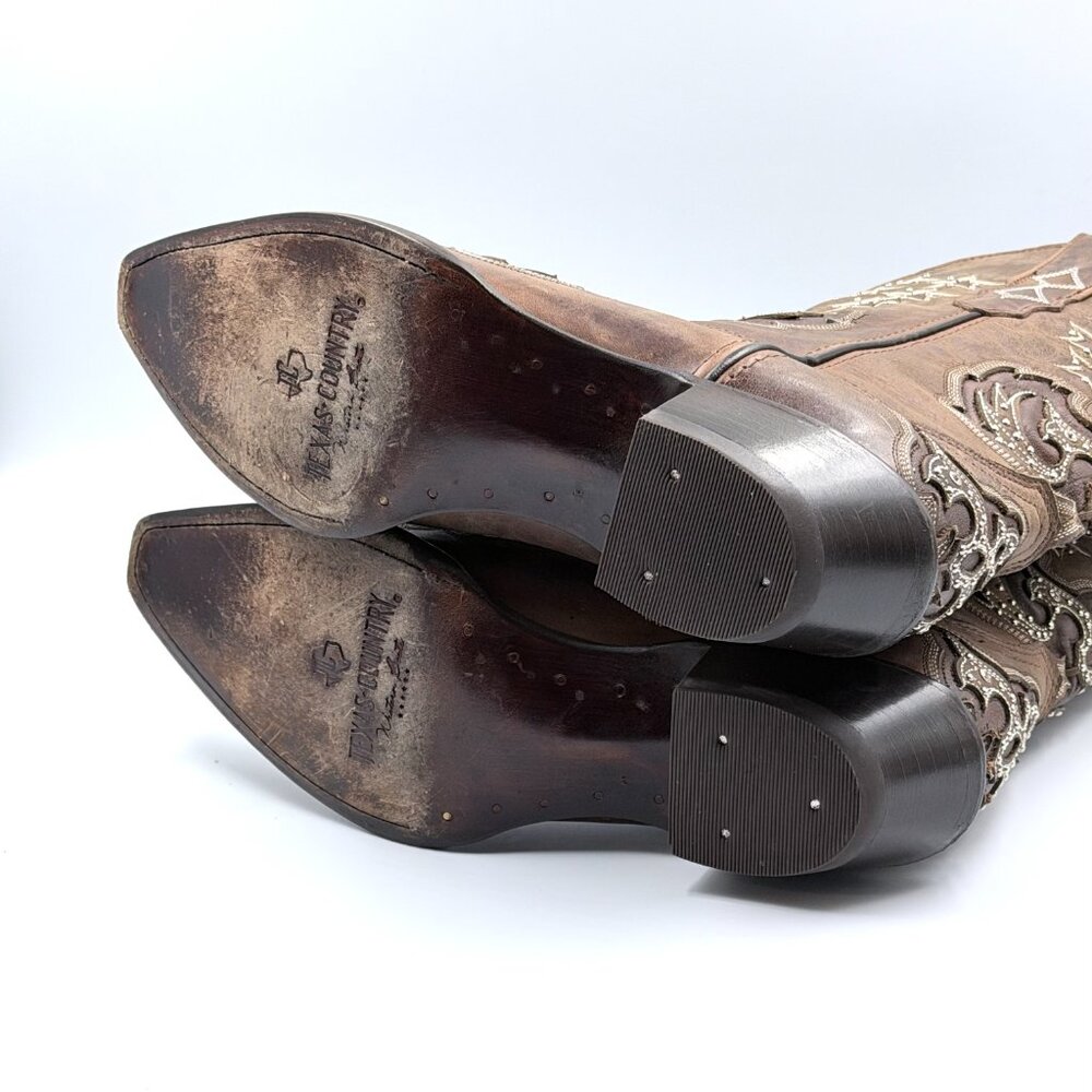 Texas Country Women's Embroidered Boots - Picture 8 of 13